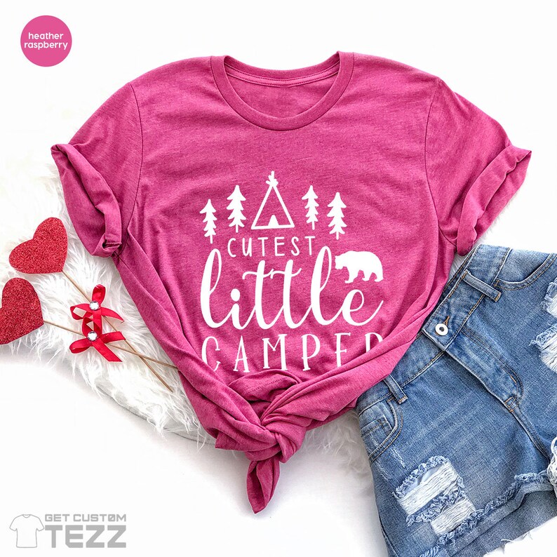 Cute Little Camper Shirt Camping Kids T Shirt Camp Lover Etsy
