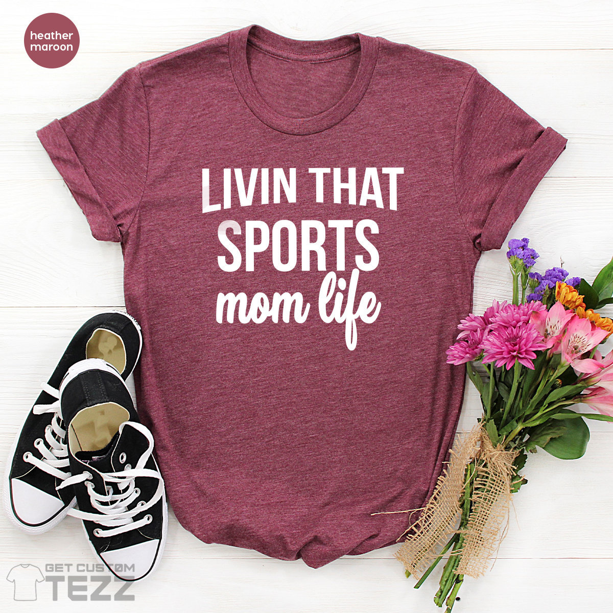 Sports Mom TShirt Gym Mom T Shirts Mom Life Tshirts Etsy