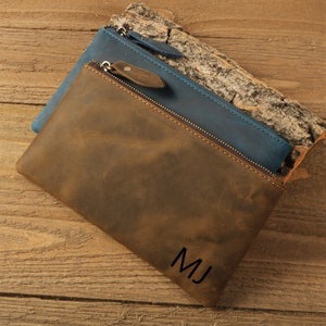 Cartera de cuero para mujer, Cartera personalizada, Aniversario, Regalo de cumpleaños, Regalo de Navidad, Regalo de graduación, Regalo para madre, Hija