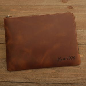 Individuelle iPad Hülle aus Leder für 10th Gen, Tablet Tasche mit Stift, Kartentasche, Geschenk für Mama Papa Geburtstag, Tablet Tasche aus Leder