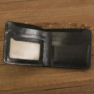 Billetera de cuero personalizada, regalo para hombres, mujeres, billetera plegable grabada personalizada, día del padre, cumpleaños, aniversario, regalo para él, para ella