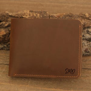 Personalisierte handgefertigte Lederbrieftasche, gravierte Brieftasche für Männer, Frauen, Muttertag, Vatertagsgeschenk, Geburtstag, Jahrestagsgeschenk