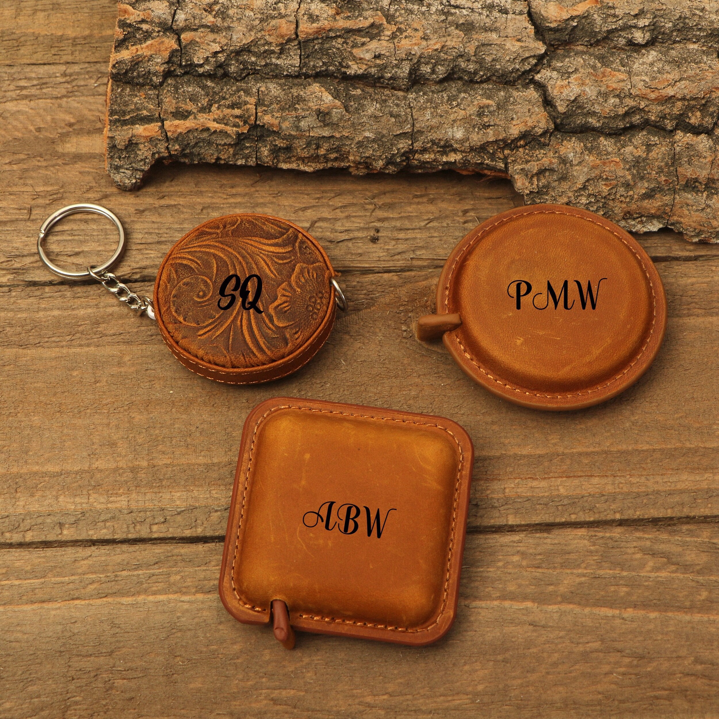 Leather Measuring Tape, Personalized Leather Tape Measure, Sewing Tape Measure with Locking and Retract, Gift for Tailors, Employees