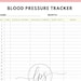 Blood Pressure Tracker, Blood Pressure Log, Health Tracker, Printable ...