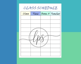 Class Schedule, Hourly Schedule, Schedule Board, Class Printable, High School Schedule, Printable Schedule, School Schedule, Weekly Schedule