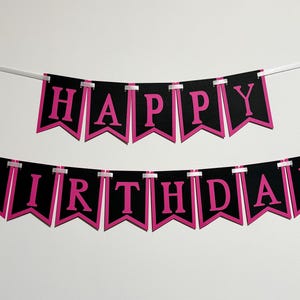 Bannière joyeux anniversaire pour fête d'anniversaire - Bannière simple - Bannière colorée joyeux anniversaire