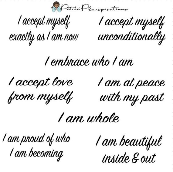 Self Acceptance Affirmations