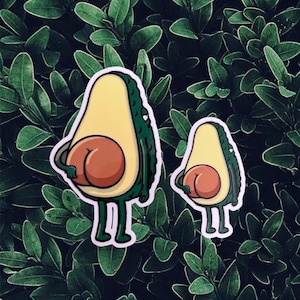 Avocado , veggie ,Hand Made Sticker, waterproof Sticker, Water bottler Sticker, Laptop Sticker, Planner sticker,best seller,