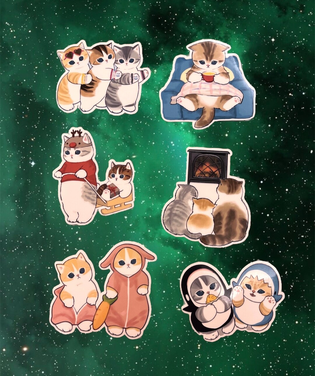 Handmade Cat Stickers: Waterproof Laptop Decals for Cat Lovers - Etsy