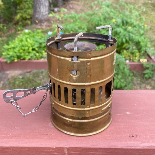 Vintage Brass Svea 123 Camp Back Packing Stove Made in Sweden