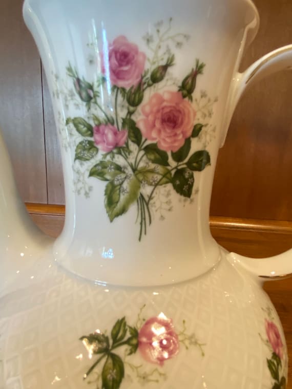 Vintage Seltmann Weiden Annabelle Bavaria Tea Set, Pink Rose China