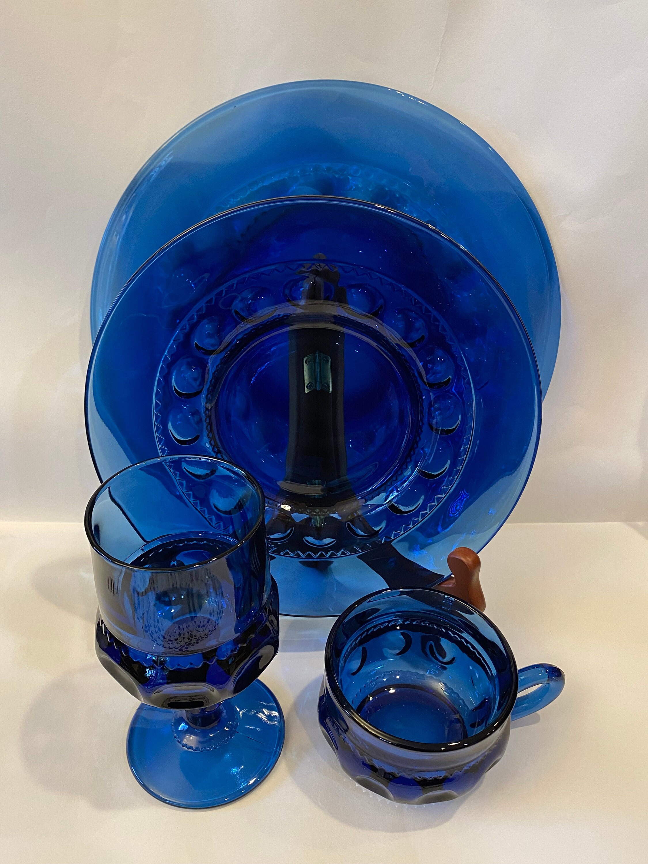 Blue cobalt dishes sales