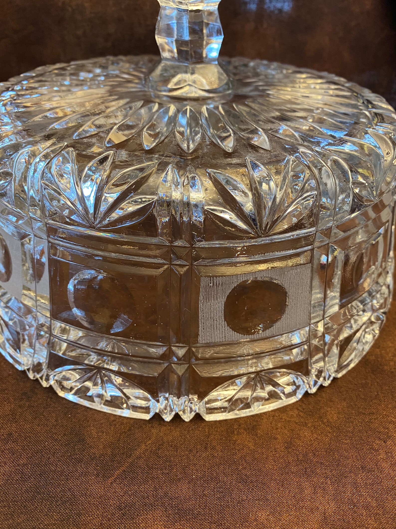 Large Lovely Pressed Glass Fruit Compote Pedestal Bowl Etsy