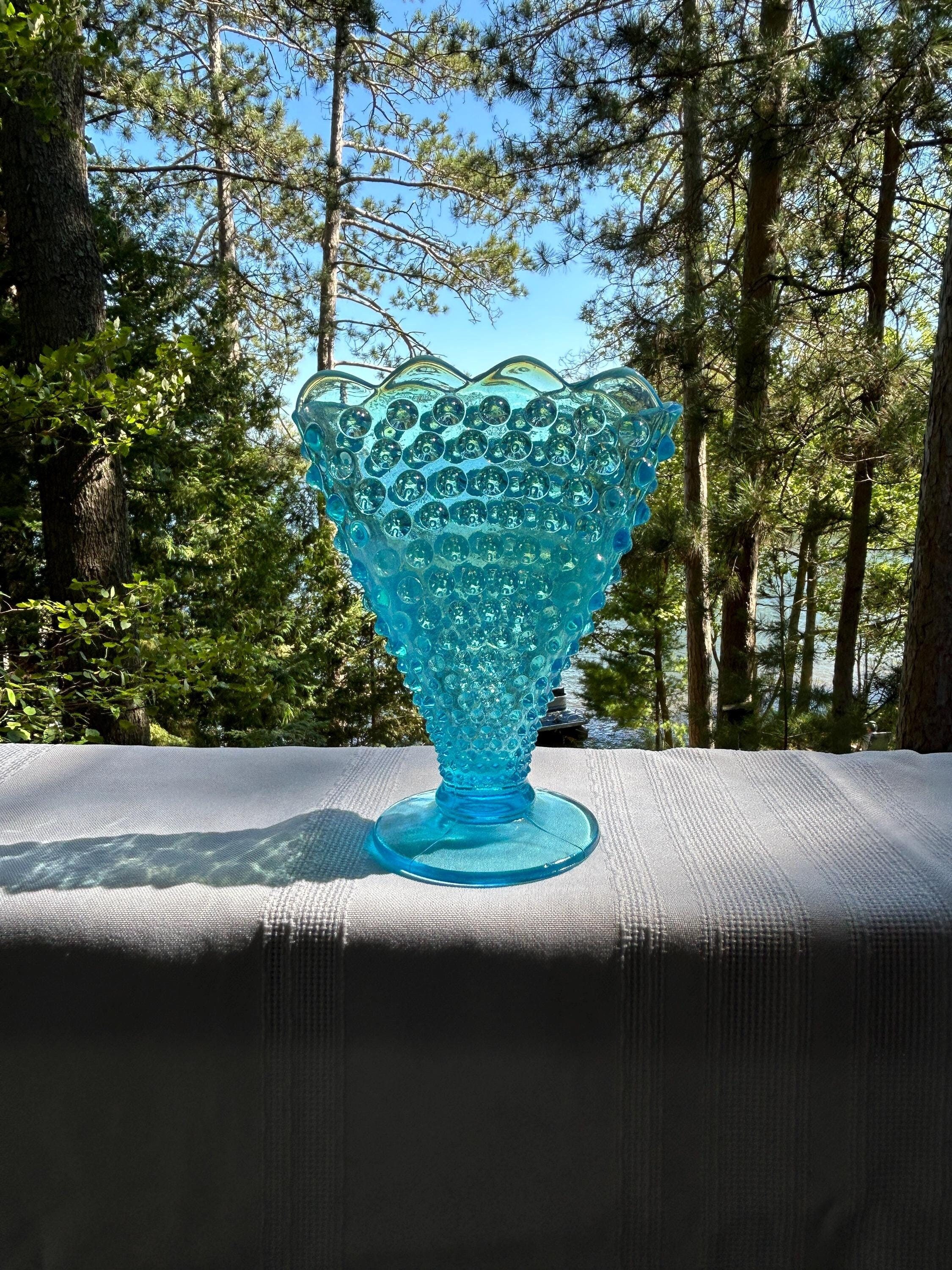 Fenton Light Blue Vase - Etsy