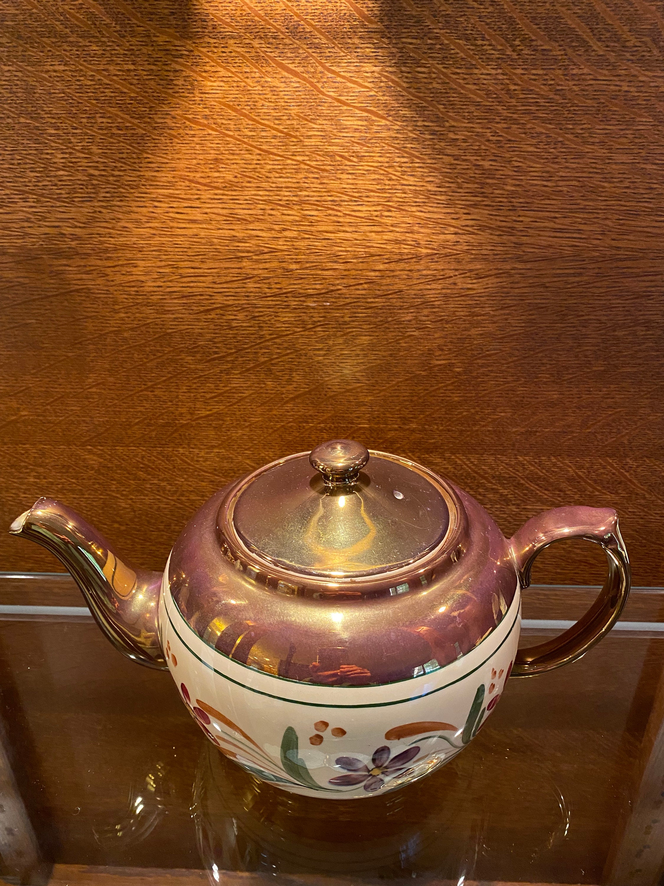 Vintage Wade Heath Copper Luster Teapot - Etsy