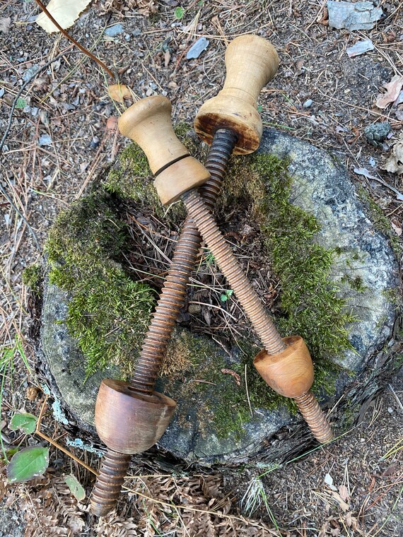Antique Luthier Wooden Spool Clamps Stringed Instrument Etsy