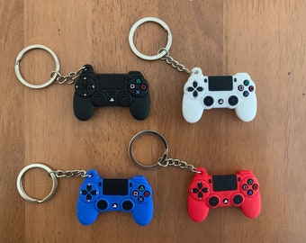 Porte-clés pour manette de console Sony PS4 Playstation 4 Noir Blanc Bleu Rouge