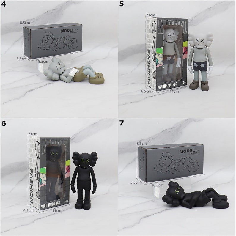 Kaws Companion Collectible Toy Figure Creative Interior Decoration image 2