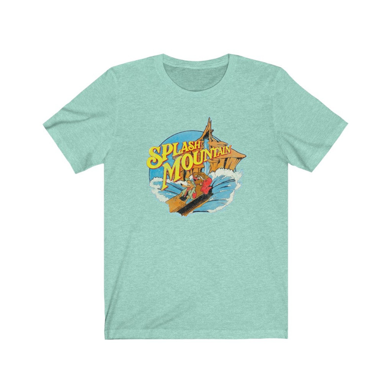 Splash Mountain Vintage Look Throwback Disney Parks Unisex Tee Etsy