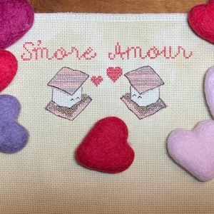 S'more Amour PDF Pattern | Valentine's Day Cross Stitch | Love