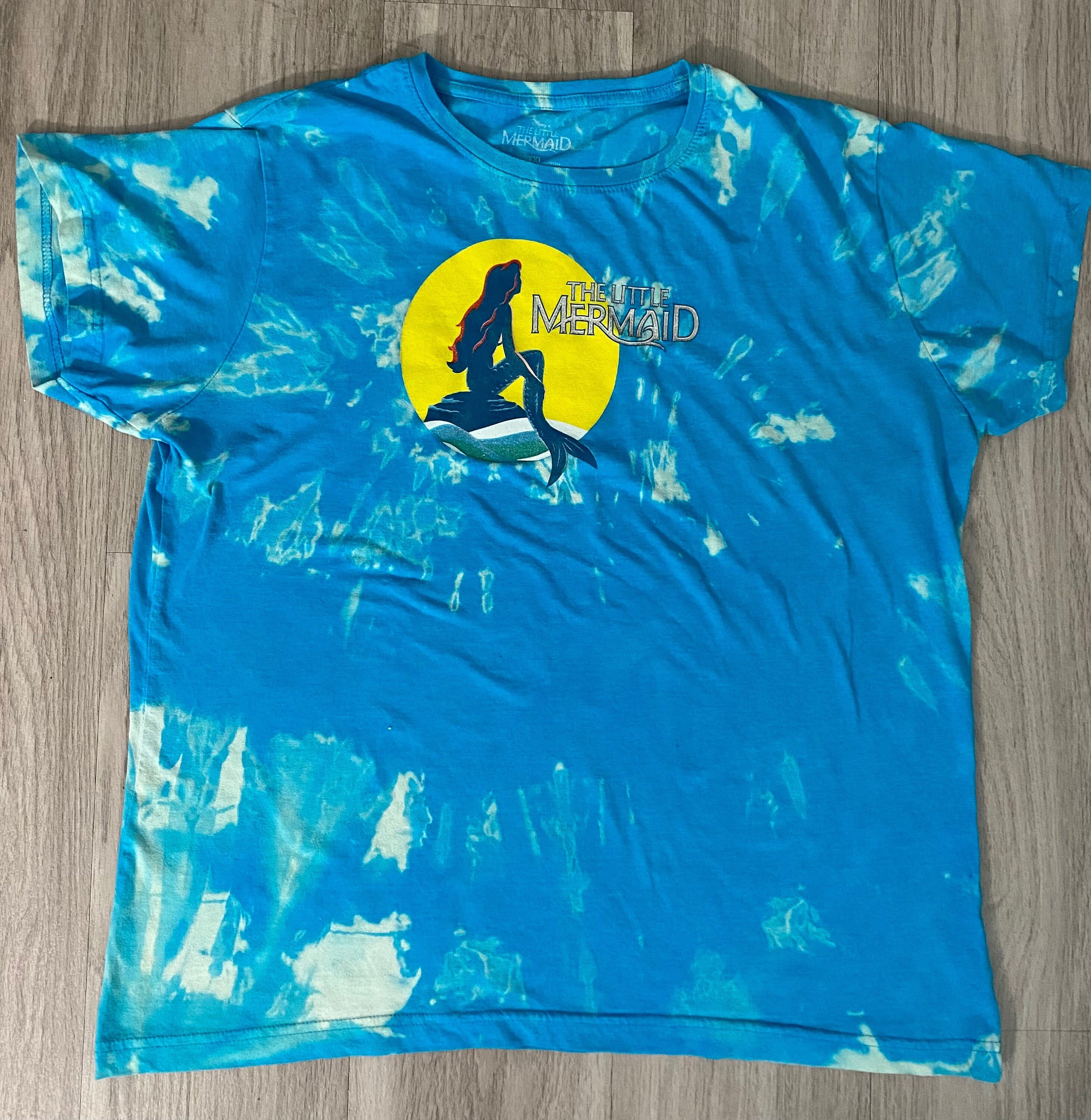 tie dye little mermaid shirt