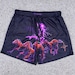 Branded Mesh Shorts Lightning Horse / Side Pockets / Drawstring