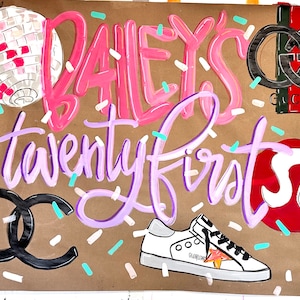 BANNER DEL 21° COMPLEANNO cose preferite