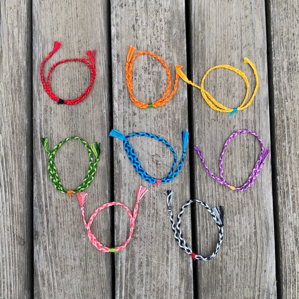 Adjustable Colorful Braided Bracelets