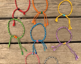 Bunte Handgemachte Geflochtene Armbänder