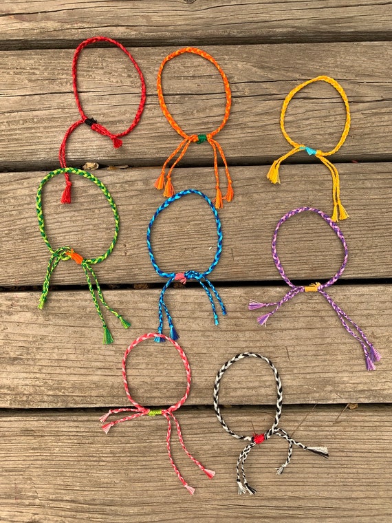 Colorful Handmade Braided Bracelets Etsy