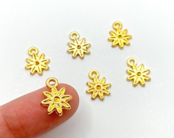 50 Ciondoli A Forma Di Fiore Di Ciliegio Smaltati – 14x17 Mm, 5 Colori, Per Gioielli Fai Da Te