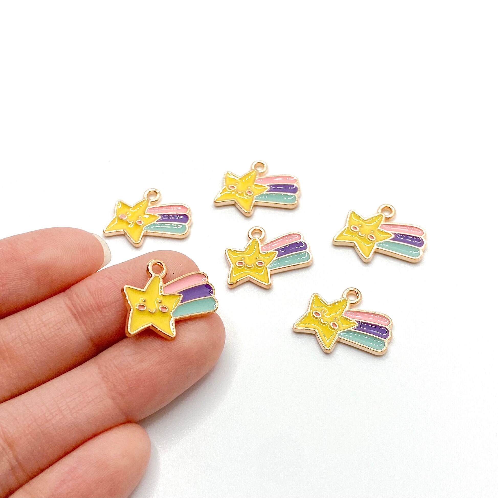 STAR STUD HAIR CLIP SMALL YELLOW STAR STUD HAIR CLIP SMALL YELLOW