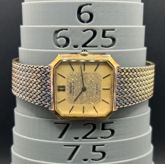 Vintage Seiko Lassale Champagne Sparkle Lattice Octo Unisex Quartz
