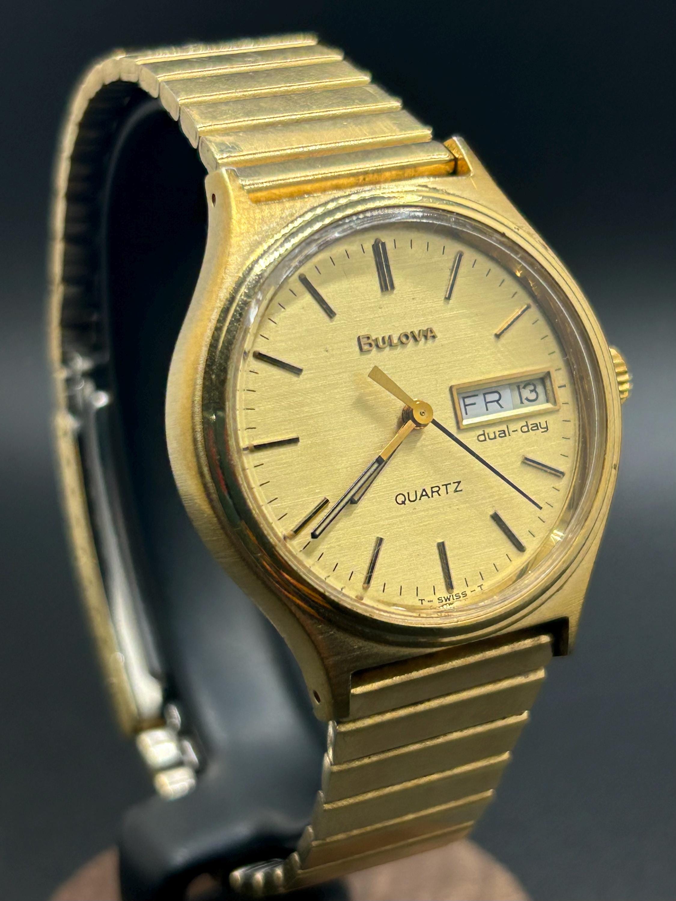 Beautiful Vintage Swiss Bulova Gold Watch Works Great! New Battery. Bulova watch battery replacement suggestions main image 3
