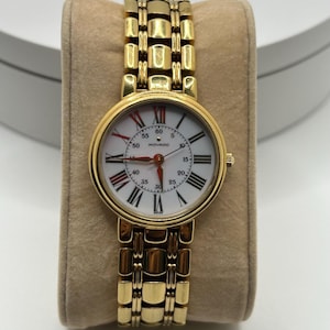 Vintage Movado ESQ Gold Tone 27.7mm White Dial Women’s Round Watch - 87.47.826