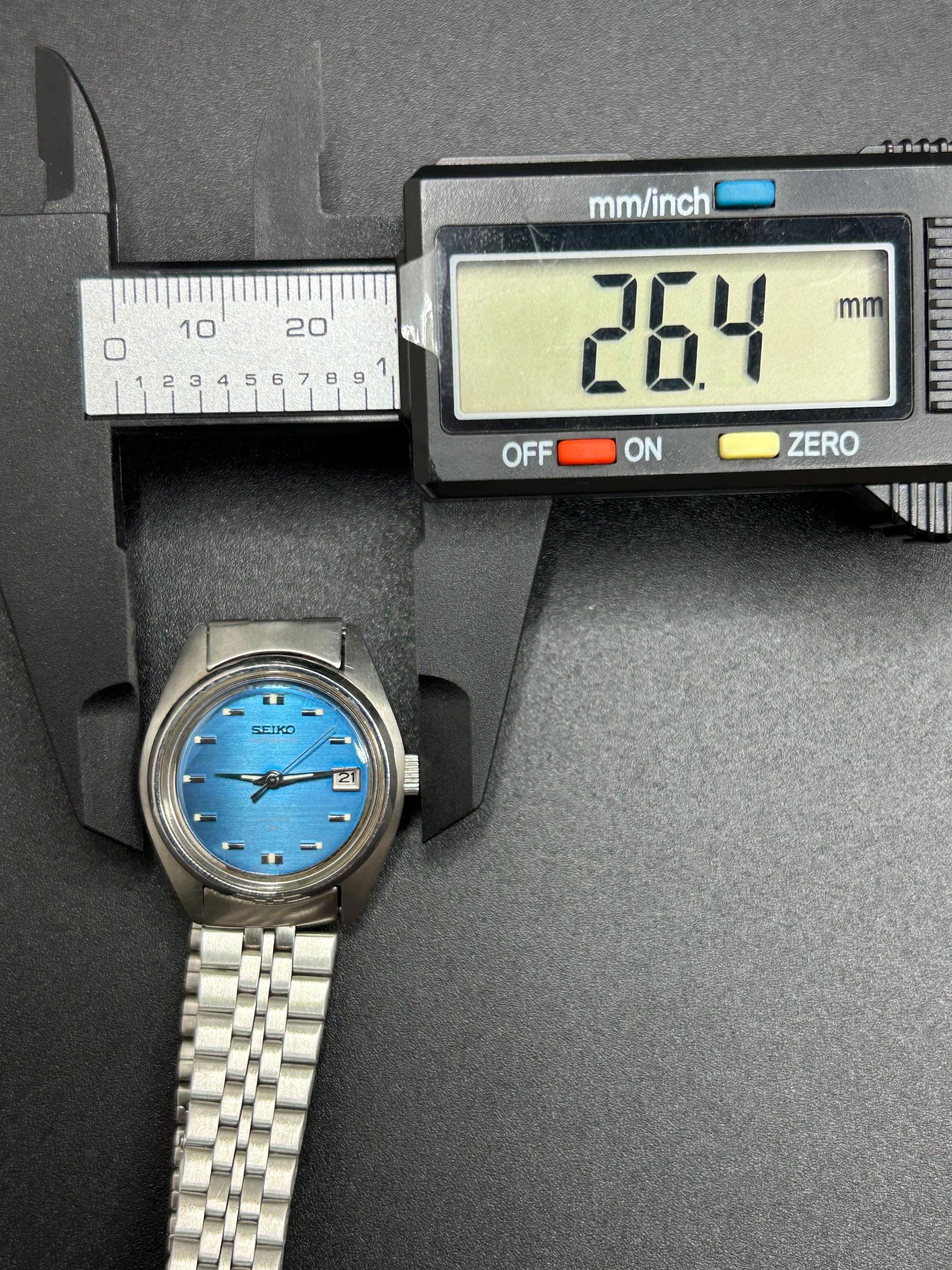 Vintage Seiko 4205-0170 Blue Dial With Date Window Stainless Steel