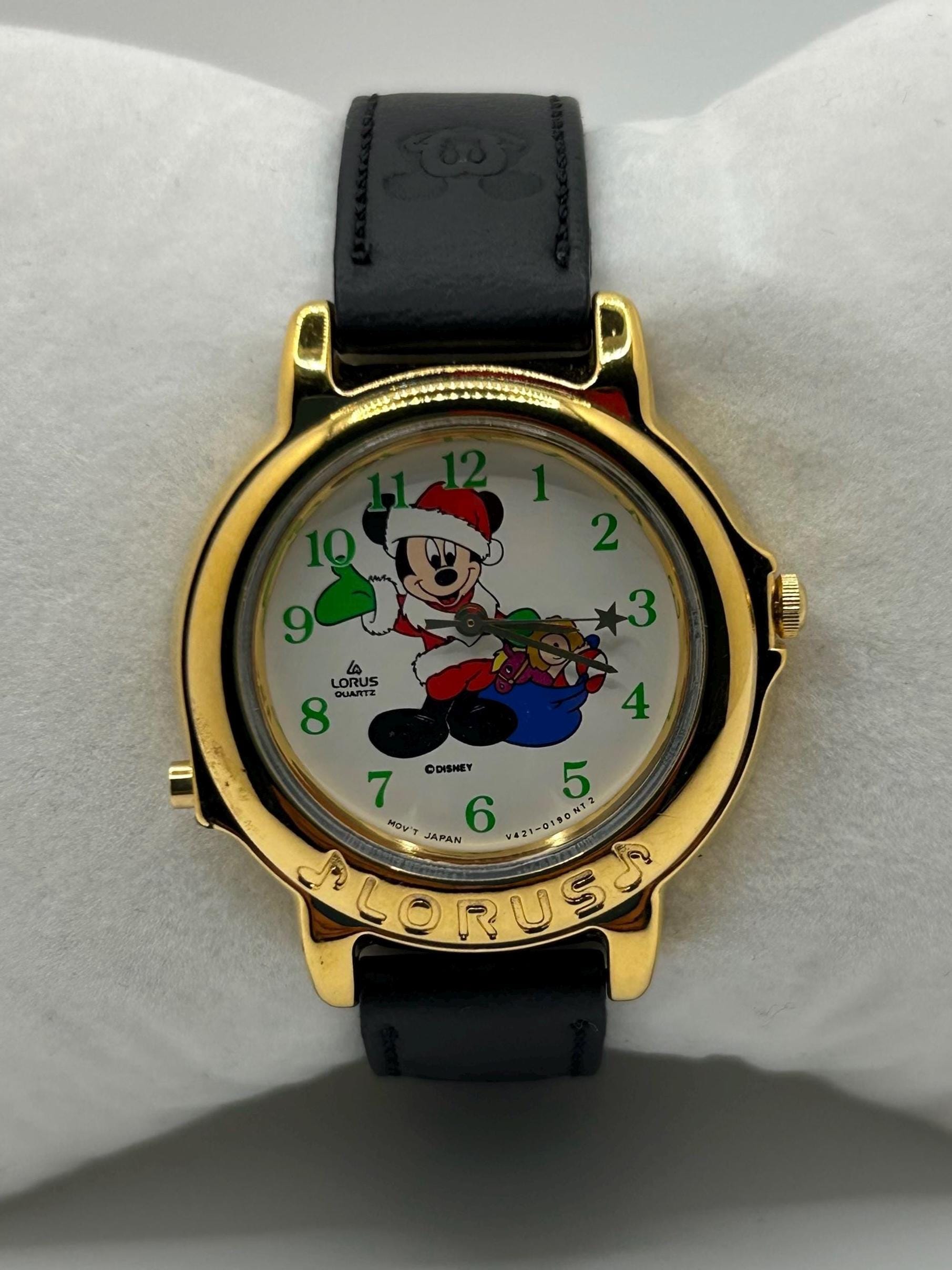 Vintage Unisex Lorus Disney Mickey Mouse Christmas Musical 