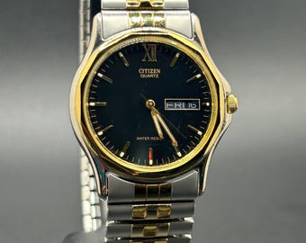 Vintage 1966 Citizen 1100-107683 TA Unisex Tank Style Quartz Watch