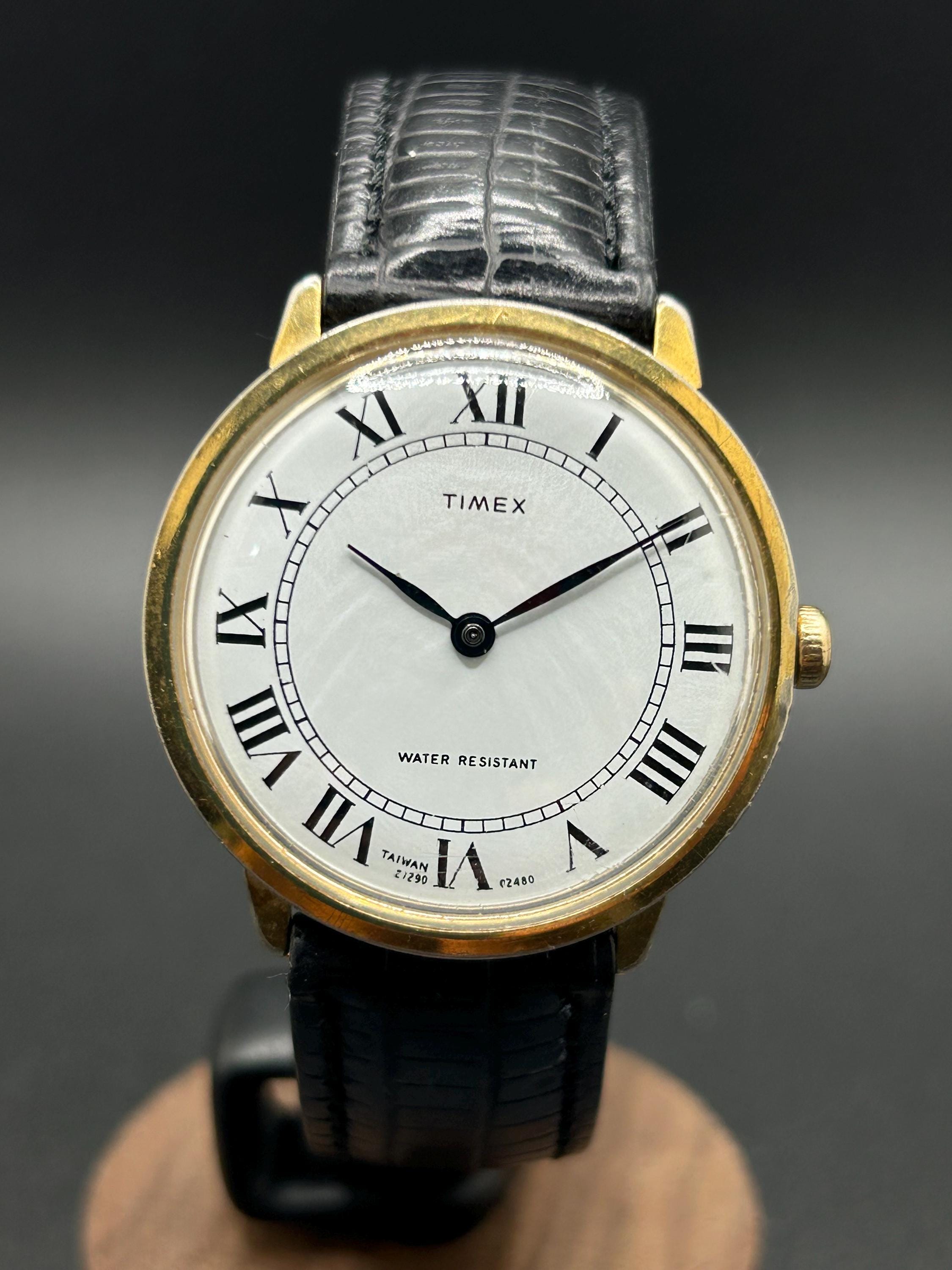 Montre Vintage Timex – Style Aquarelle Et Rétro Pour Femme