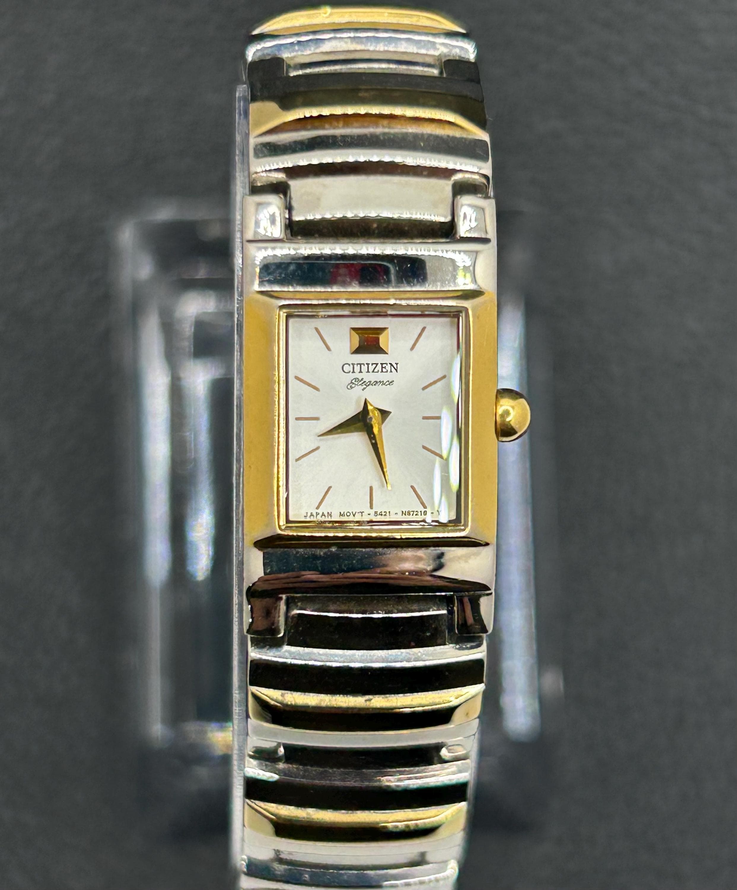 Citizen Two-Tone vintage Gold and Silver Ladies Bracelet day date Watch Ladies Citizen Eco-Drive Corso Collection Two Tone Watch  main image 3