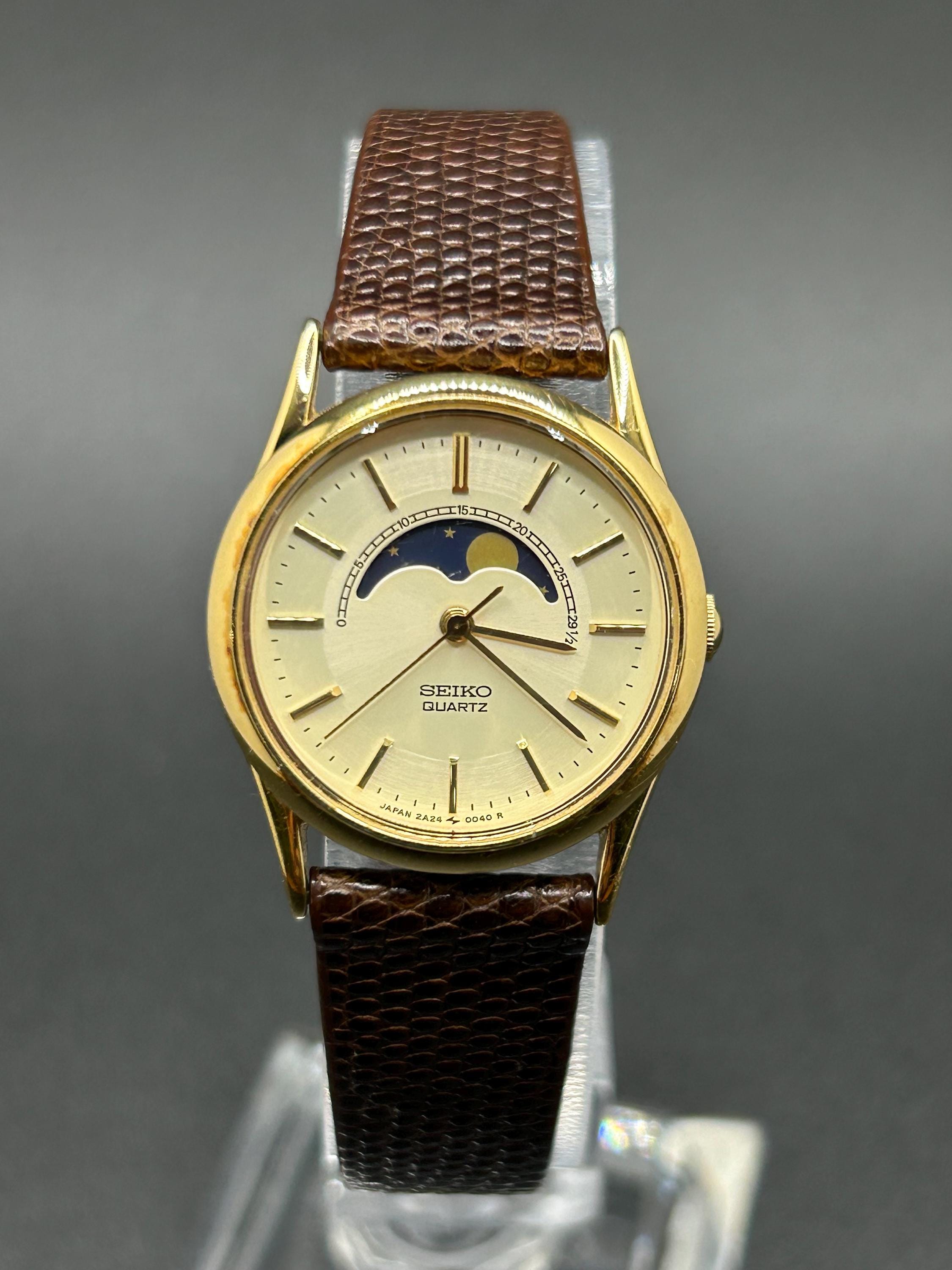 Seiko Quartz Moon Phase - Etsy