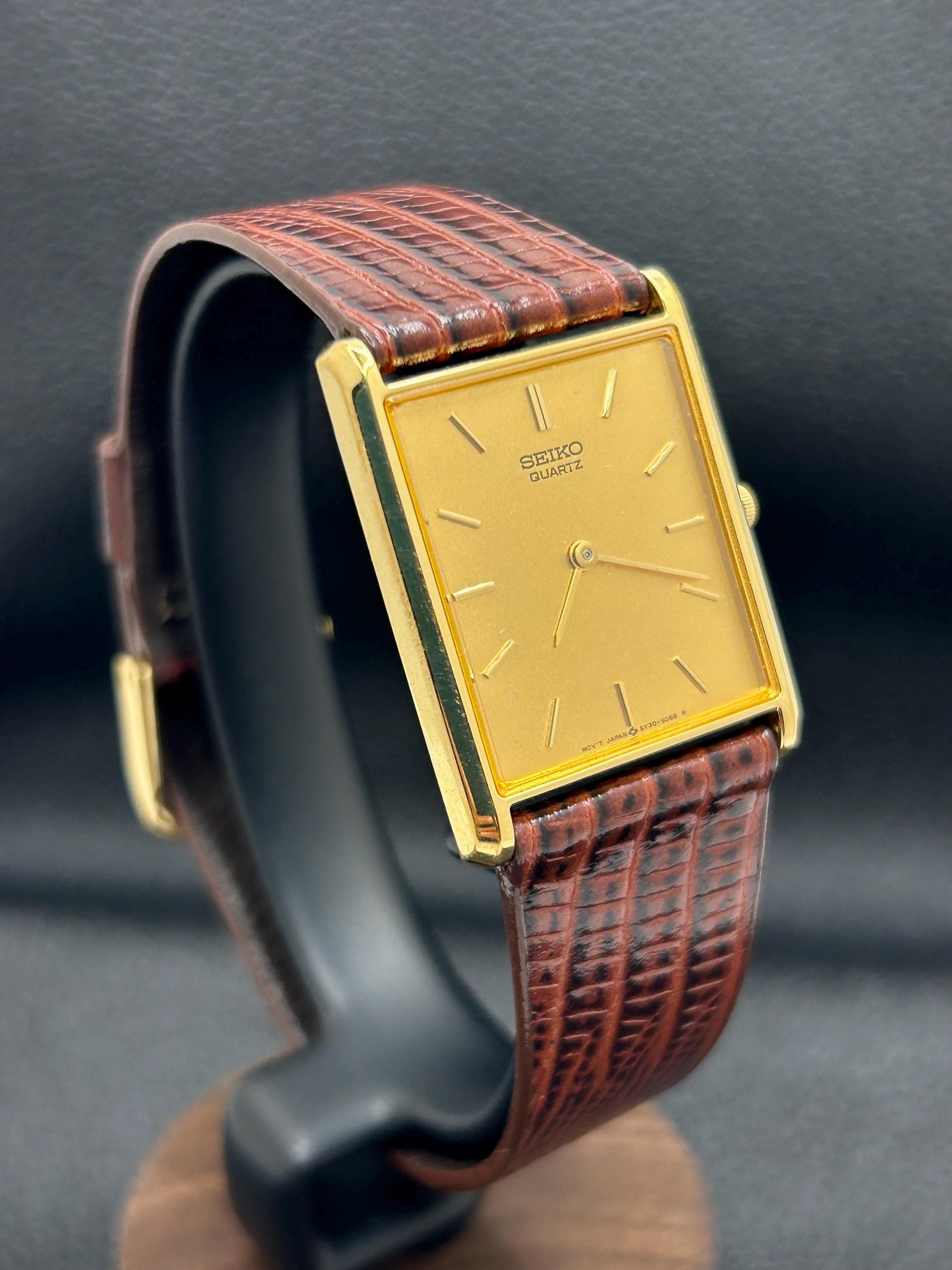 SEIKO 稼働 1988年製 5Y30-5060 アールデコ ヴィンテージ Vintage 