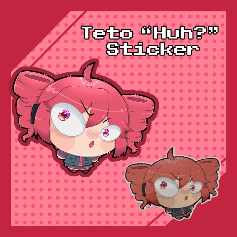Teto Sticker Disguested Teto Kasane “huh?” Sticker - Etsy