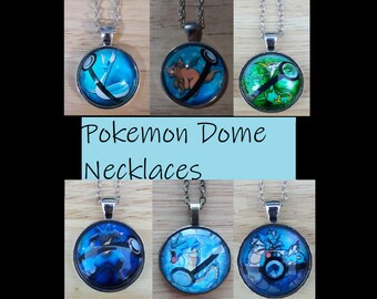 Pokemon Lucario Dome Necklace