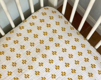 mustard crib sheet