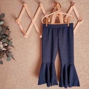 Blue Denim Baby Bell Bottoms: Boho Infant Flare Pants