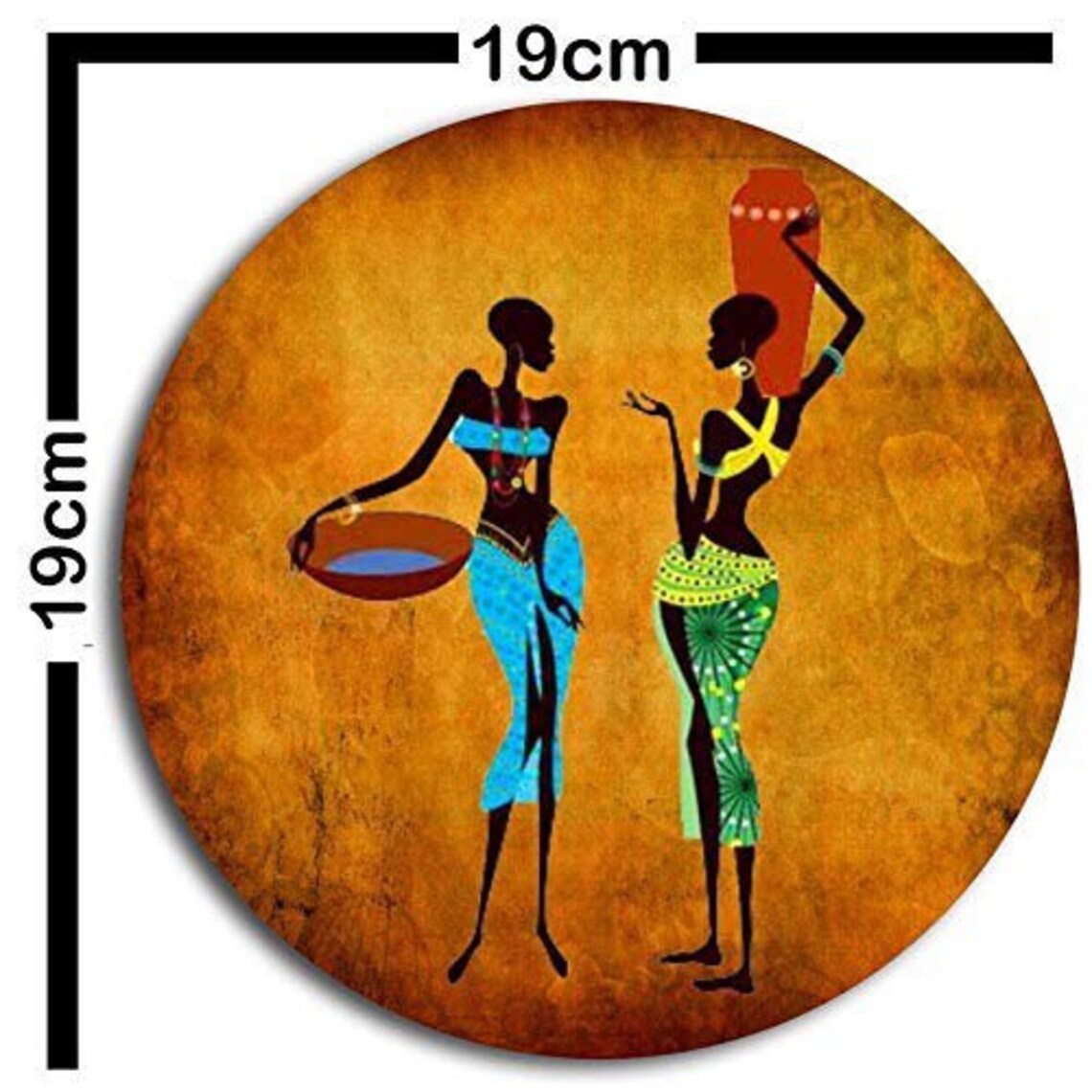 African vintage art Wooden Wall Art Panel Etsy