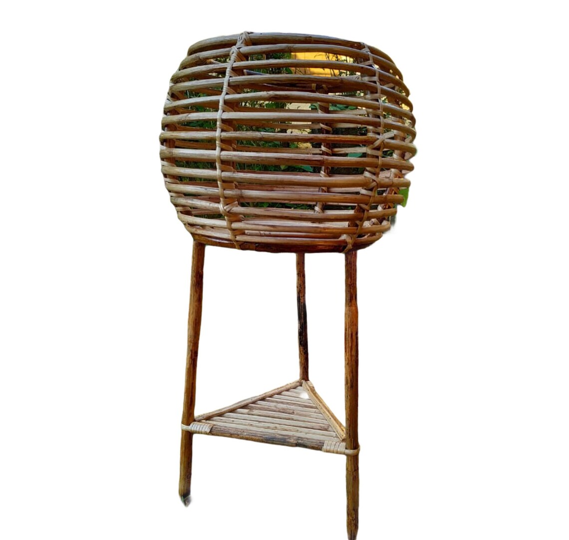 Rattan Plant Stand Wicker Outdoor Pot Stand Cane Indoor Etsy India