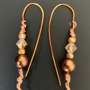 hanging beaded earrings