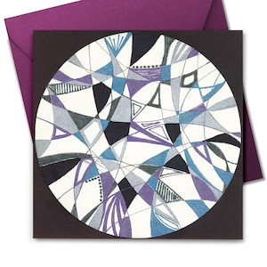 Coleção de diamantes brutos, cartões exclusivos em branco (10 cartões + envelopes correspondentes)